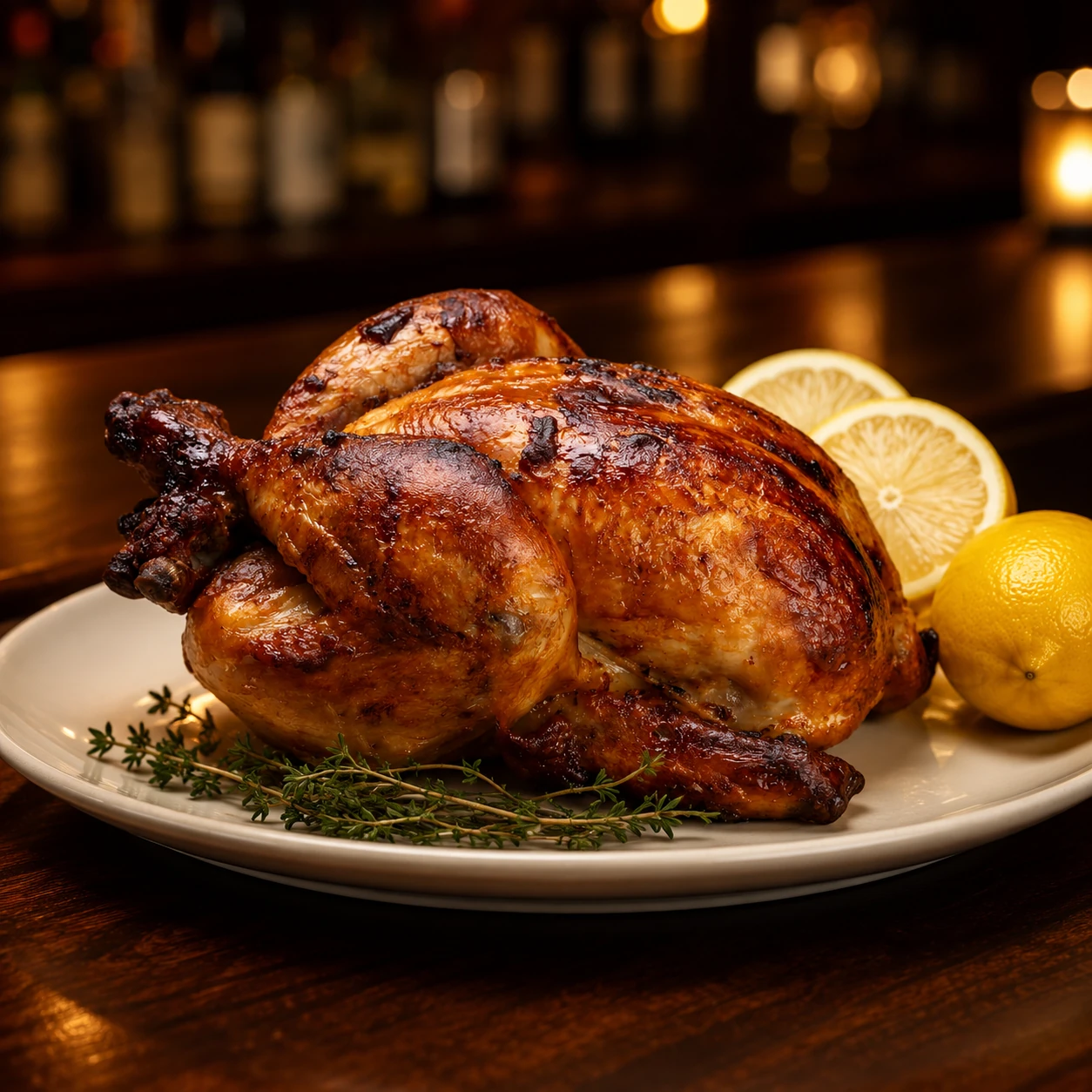 Pollo al bidón, especialidad de El Triunfo